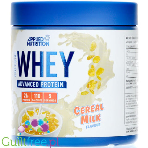 Applied Critical Whey Advanced Protein Cereal Milk - odżywka białkowa z WPI, WPH i WPC, 21g białka & 110kcal