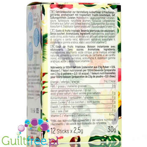 InStick Tropical Sticks sugar free instant drink