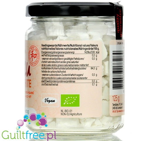 TerraSana Kuzu White, kuzu białe bryłki, japoński organiczny vege zagęstnik