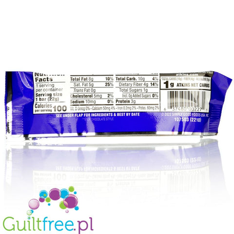 Atkins Endulge Dessert Crunchalicious 100kcal - mleczna czekoladka z chrupkami  bez dodatku cukru