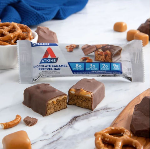Atkins Snack Chocolate Caramel Pretzel bar 150kcal