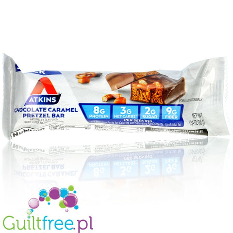 Atkins Snack Chocolate Caramel Pretzel BOX of  5 BARS