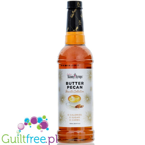 Jordan's Skinny Syrups Barista Butter Pecan -  syrop do kawy bez cukru 0kcal, smak Masło Pekanowe