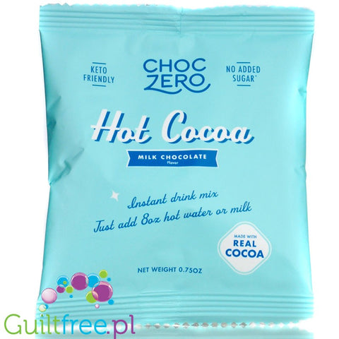 Choc Zero Hot Cocoa Milk Chocolate - mleczna czekolada do picia bez dodatku cukru 80kcal