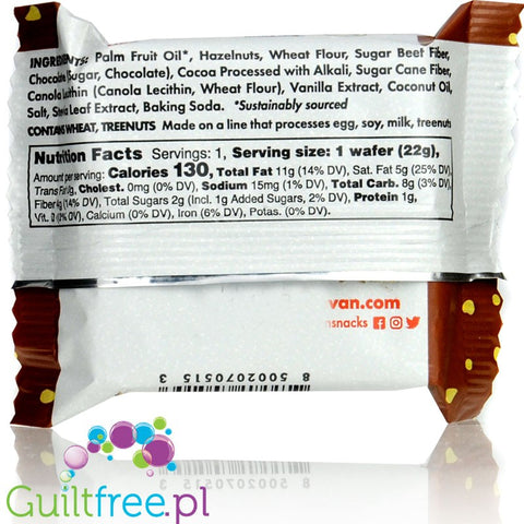 Rip Van Wafers Chocolate Hazelnut 130kcal - wafer with chocolate cream and hazelnuts 2g sugar