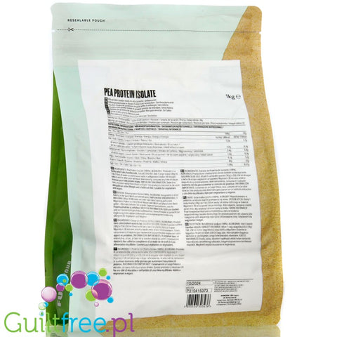 MyProtein Vegan Pea Protein Isolate Unflavored 1kg