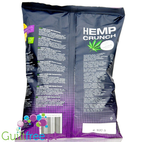 Milzu Veggy Crush Hemp Crunch Himalaya Salt - chrupki z białkiem konopnym, Sól Himalajska