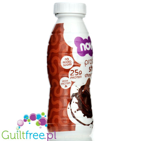 Novo Protein Shake Chocolate - gotowy szejk białkowy 25g białka, Czekolada