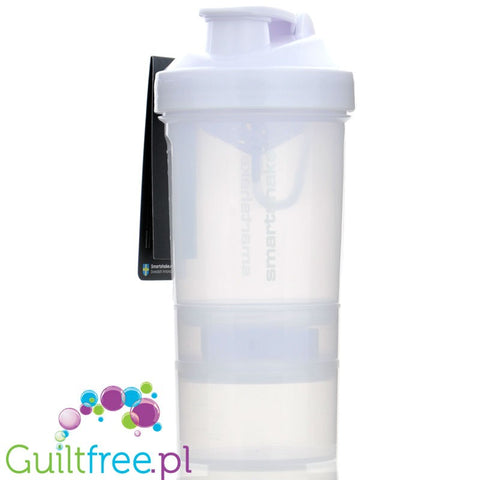 SmartShake Original2Go Pure White Shaker 600ml - Czysta Biel, szejker z ruchomym uchwytem