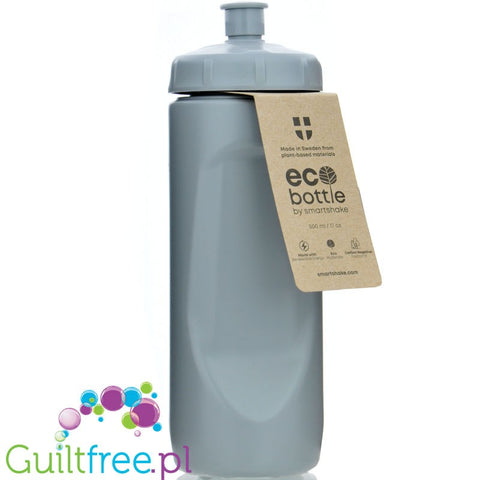 SmartShake EkoBottle Squeeze, Gray 500ml - bidon / butelka na wodę z ekologicznego tworzywa sztucznego