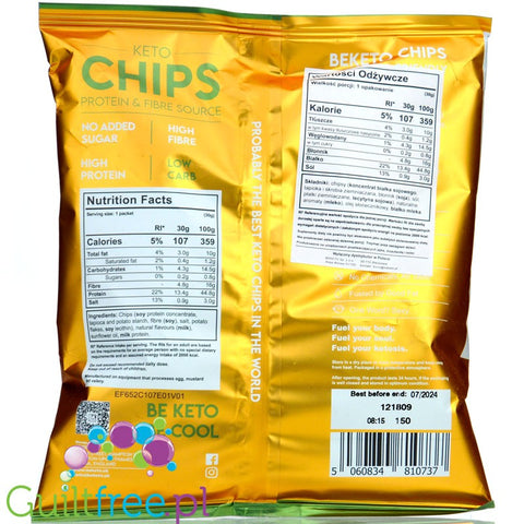 BeKeto Protein Chips Swiss Cheese & French Onion