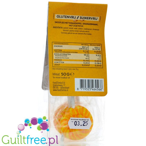 Food2Smile Orange Lollipops - orange flavor lollipops 5 pcs