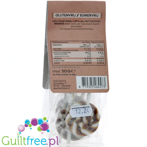 Food2Smile Toffee Lollipops - caramel flavor lollipops 5 pcs