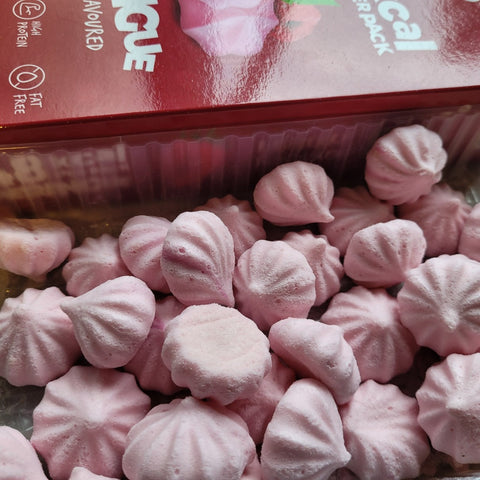 Locco Meringue Raspberry - sugar free crispy meringues with erythritol, 1kcal per pc