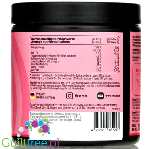 ESN Flav'N'Tasty Raspberry Cheesecake 250g