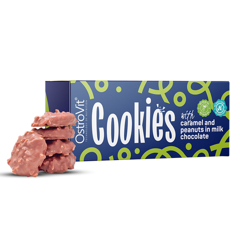 Ostrovit Cookies with caramel and peanuts in milk without added sugar