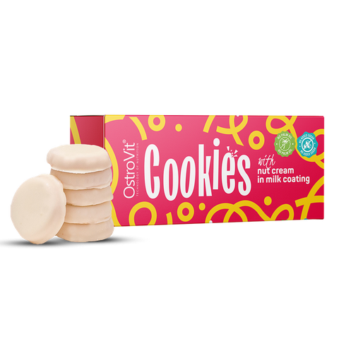 Ostrovit Cookies with nut cream in milk coating  without added sugar