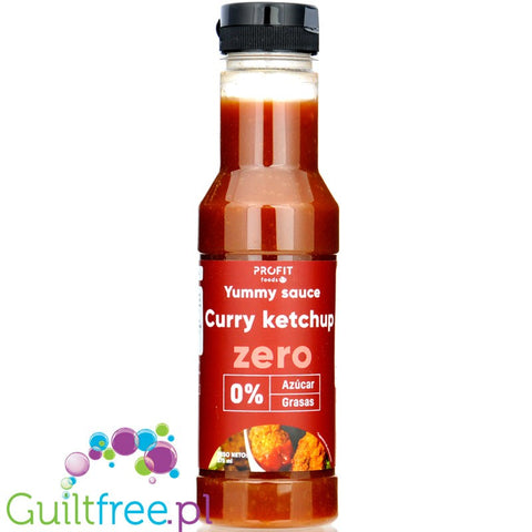 Profit Yummy Sauce Zero Curry Ketchup 375 ml zero fat & sugar