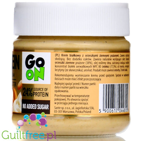 Sante GoON White Cream & Peanut Butter - white protein cream with  no added sugar