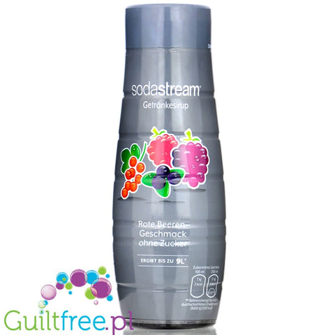 SodaStream No Sugar Red Berries 440ml, sugar free concentrate for 9L ready drink