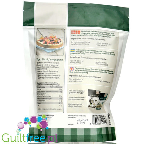 Sukrin 80% non-fat flour from Spanish almonds