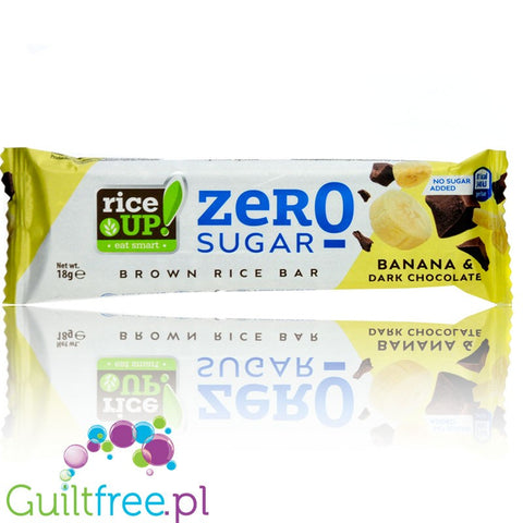 RiceUP Zero Brown Rice Bar Banana & Dark Chocolate18g