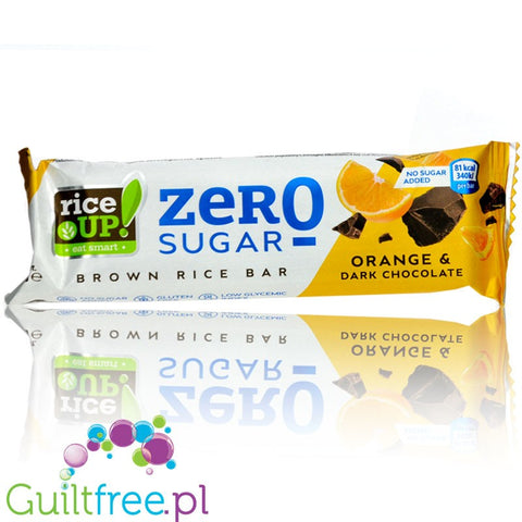 RiceUP Zero Brown Rice Bar Orange & Dark Chocolate18g