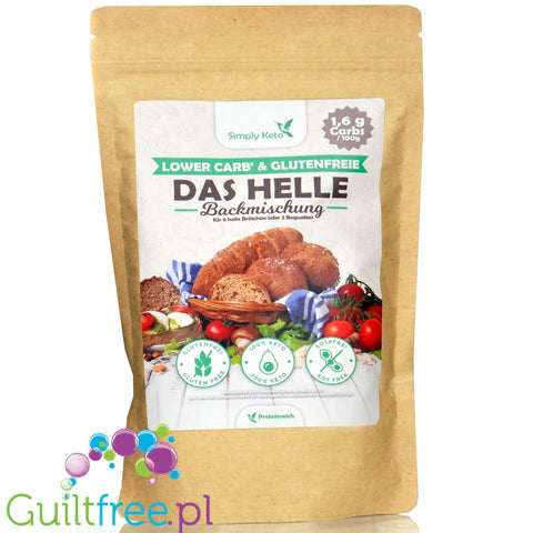Simply Keto Das Helle Backmischung - bezglutenowa mieszanka na bułki i bagietki low carb 1,6g węglowodanów