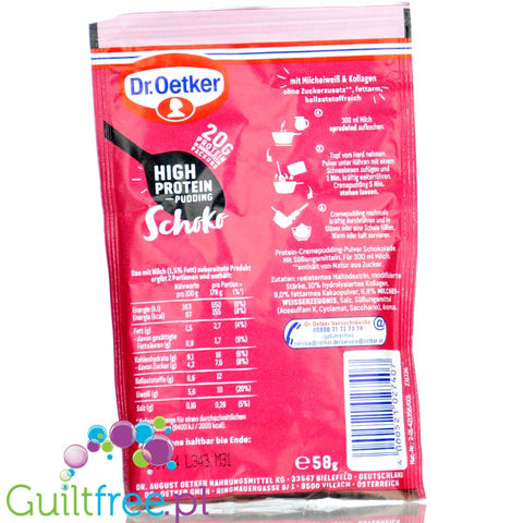 Dr Oetker High Protein Pudding Schoko 58g