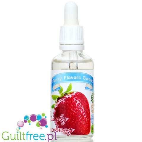 Funky Flavors Sweet Simply Strawberry - sweet strawberry flavoring drops without sugar, fat or calories