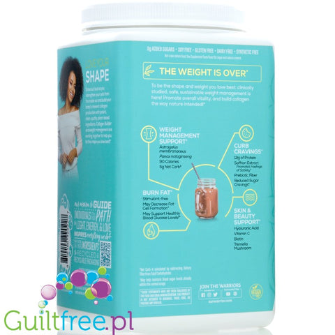 Sunwarrior Shape Slim Collagen Boost Beauty & Slimming Formula, Red Velvet Cupcake - wegańskie białko z formułą budującą kolagen