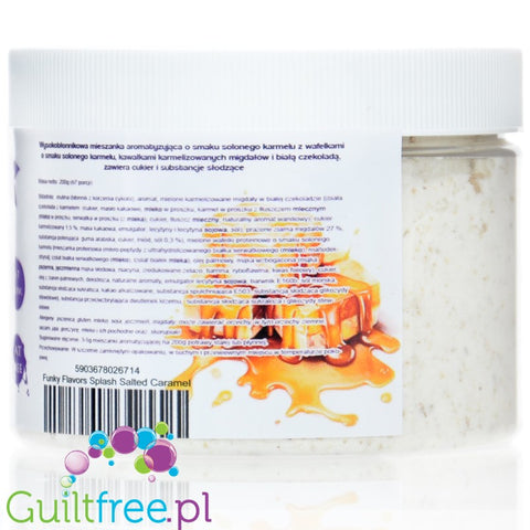 Funky Flavors Splash Salted Caramel - low carb, fat free powdered food flavoring