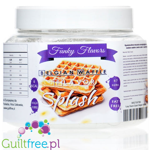 Funky Flavors Splash Waffle 6kcal 150g - gofrowy aromat słodzący w proszku z wafelkami