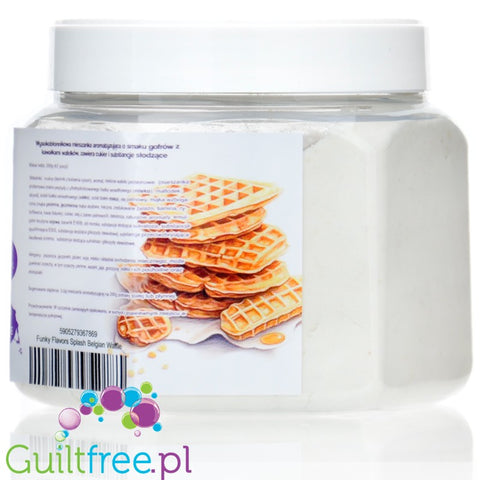 Funky Flavors Splash Waffle 6kcal 150g - gofrowy aromat słodzący w proszku z wafelkami