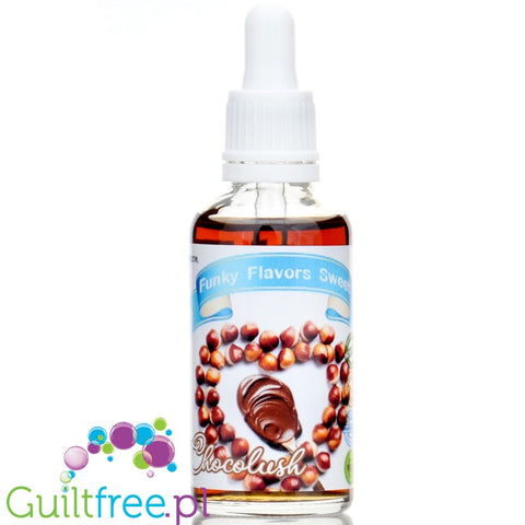 Funky Flavors Sweet Chocolush - sugar free & calorie free, milk chocolate & hazelnuts food flavor drops