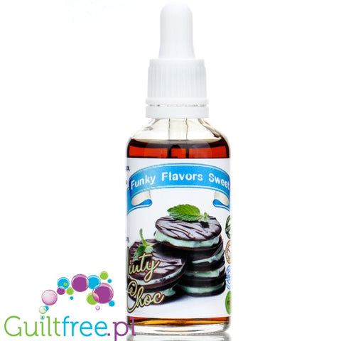 Funky Flavors Sweet Minty Choc - słodkie kropelki o smaku miętowo-czekoladowym bez cukru i kalorii