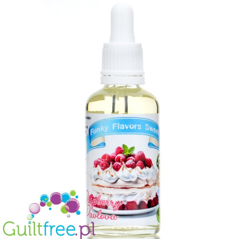 Funky Flavors Sweet Raspberry Pavlova sugar free liquid flavor with sucralose