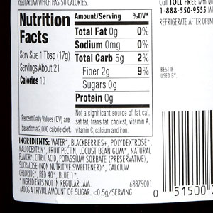 Smucker's Sugar Free Blackberry Seedless Preserves with Splenda