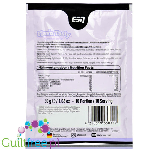 ESN Flav'N'Tasty Blueberry Cream 30g sachet