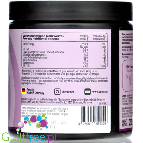 ESN Flav'N'Tasty Wildberry Cheesecake 250g