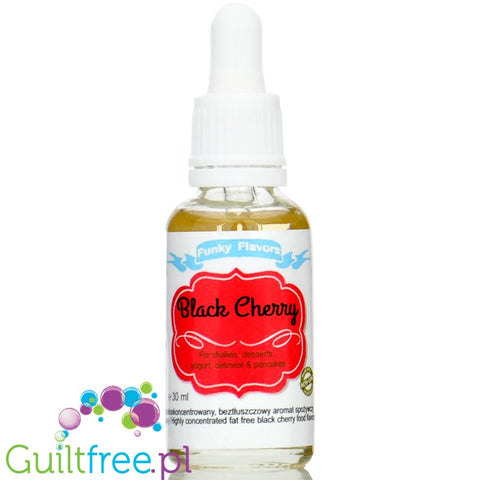Funky Flavors Basic Black Cherry 30ml - wiśniowe kropelki aromatyzujące bez cukru, słodzików i kalorii