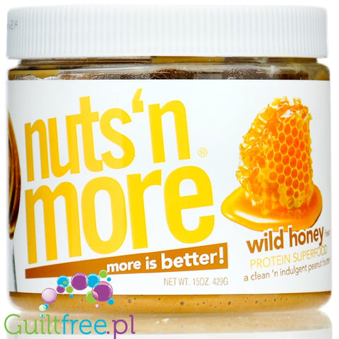 Nuts 'N More Wild Honey - Peanut butter with xylitol and WPI protein, wild honey flavor