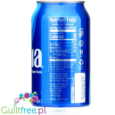 Zevia Cola - 100% natural cola without calories with stevia