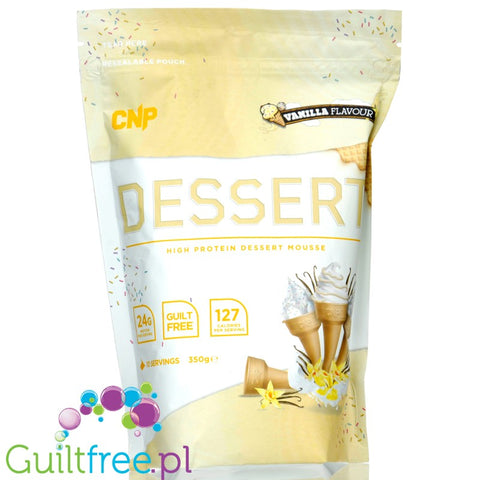 CNP Dessert Vanilla - mus proteinowy, 127kcal & 24g białka, smak Lody Waniliowe