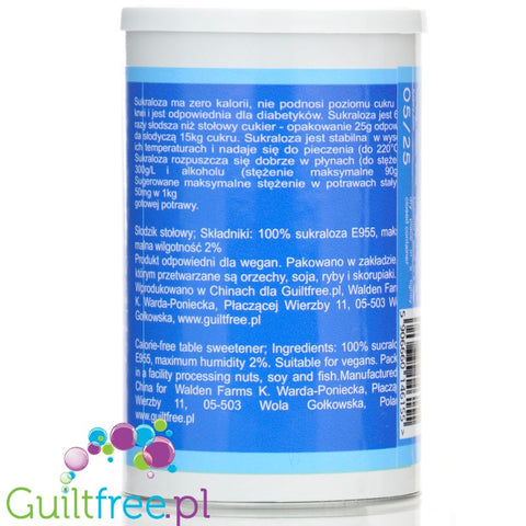 FitGridients Sucralose - pure sucralose 100%, zero-calorie sweetener without fillers, 600 x sweeter than sugar