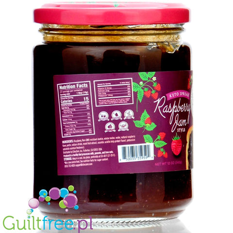 Choc Zero Keto Raspberry Spread - keto sugar-free raspberry jam with resistant starch