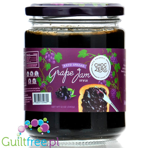 Choc Zero Keto Concord Grape Spread - keto dżem z ciemnych winogron bez cukru ze skrobią oporną