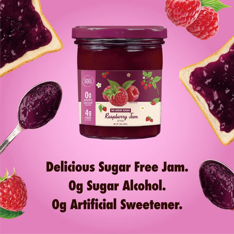 Choc Zero Keto Raspberry Spread - keto sugar-free raspberry jam with resistant starch