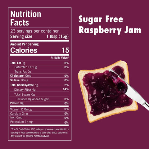 Choc Zero Keto Raspberry Spread - keto sugar-free raspberry jam with resistant starch