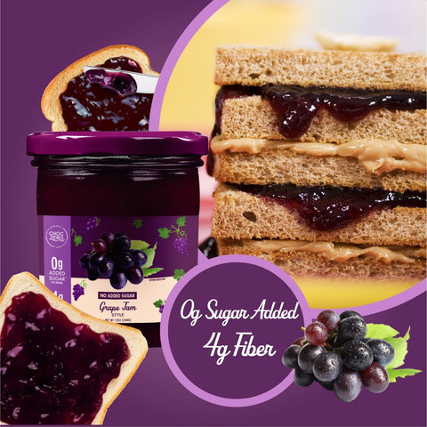 Choc Zero Keto Concord Grape Spread - keto sugar-free dark grape jam with resistant starch
